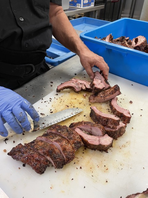 Ribs on Cutting Board