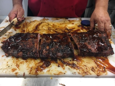 Ribs on Cutting Board
