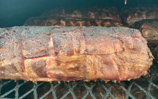 Bacon Wrapped Meatloaf Close Up