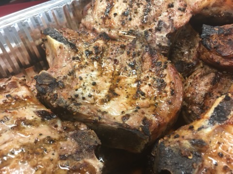 Grilled Bone In Pork Chops