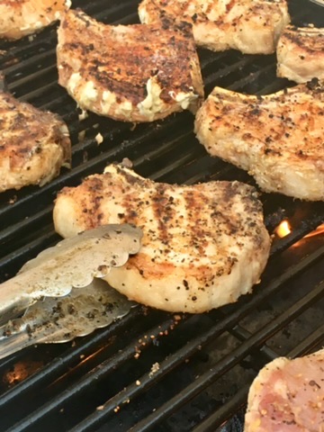Pork Chops on Grill