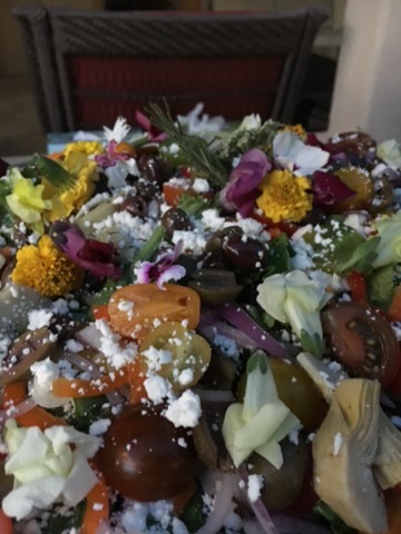 Large Salad Bowl Close Up
